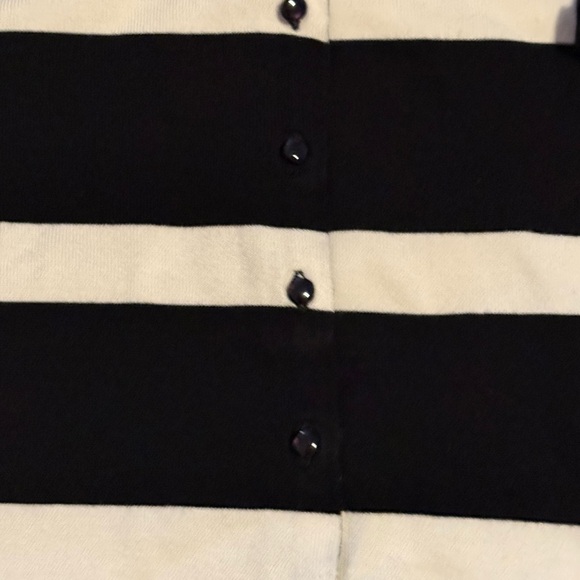 Red Black and White Striped Cardigan - Picture 5 of 11